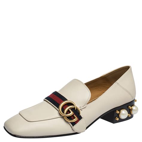 gucci shoes pearls|gucci genuine leather shoes.